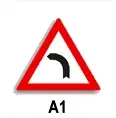Curbă la stânga