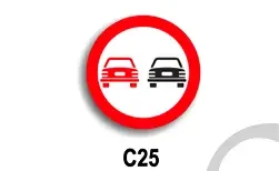 Depășirea autovehiculelor cu excepția motocicletelor fără atașă și mopedelor, interzisă