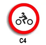 Accesul interzis motocicletelor