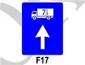 Traseu de urmat pentru anumite categorii de vehicule