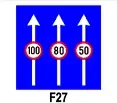 Limite de viteză pentru diferite benzi de circulație
