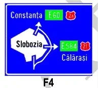 Presemnalizarea traseului de evitare a localității