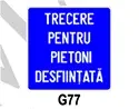 Trecere pentru pietoni desființată
