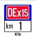 Indicator kilometric pentru drumuri expres