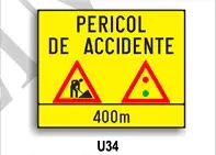 Presemnalizarea unui sector cu circulația alternantă
