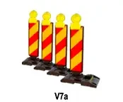 Balize cu lămpi în cascadă